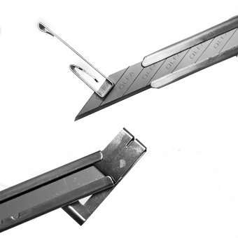 Nóż Olfa 30° SAC-1 metaliczny - charakterystyki, opis, cena zdjęcie 3